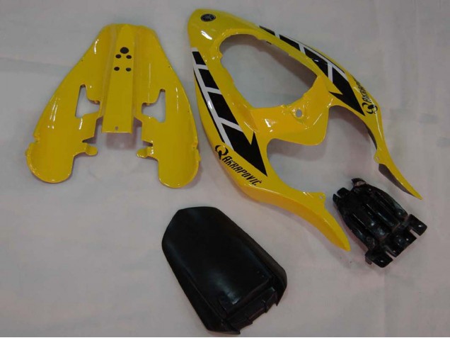 Carene Moto Yamaha YZF 1000 R1 2004-2006 - Giallo Bianco Nero Lucido