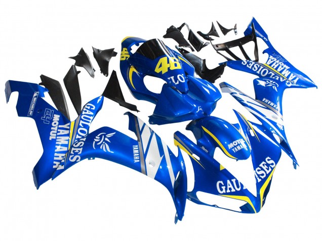 Carene Moto Yamaha YZF 1000 R1 2004-2006 - Blu Bianco Giallo Motul Gauloises 46