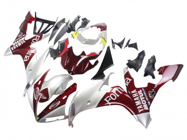 Carene Moto Yamaha YZF 1000 R1 2004-2006 - Argento Rosso Fortuna Motul