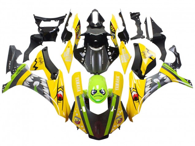 Carene Moto Yamaha YZF 1000 R1 2015-2019 - Giallo Verde Squalo