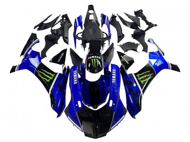 Carene Moto Yamaha YZF 1000 R1 2015-2019 - Blu Nero Lucido Verde Mostro