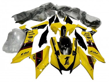 Carene Moto Yamaha YZF 1000 R1 2020-2025 - Giallo Nero Lucido YSP Motul