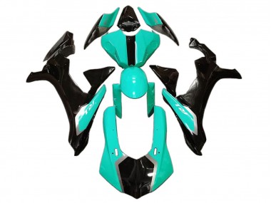 Carene Moto Yamaha YZF 1000 R1 2020-2025 - Verde Chiaro Nero Lucido