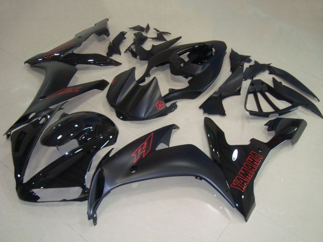 Carene Moto Yamaha YZF R1 2004-2006 - Nero Lucido Nero Opaco Rosso