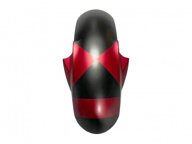 Carene Moto Yamaha YZF 600 R6 2005 - Nero Opaco Rosso Geometrico