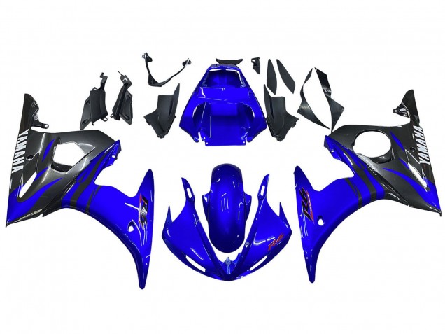 Carene Moto Yamaha YZF 600 R6 2005 - Lucido Blu Nero