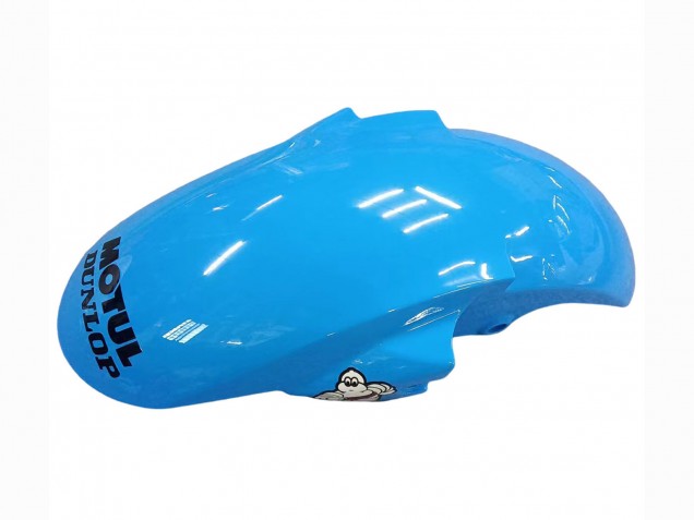 Carene Moto Yamaha YZF 600 R6 2005 - Azzurro Chiaro Bianco Verde Rosso Kastinee Dunlop Motul