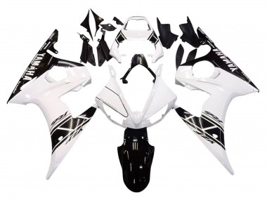 Carene Moto Yamaha YZF 600 R6 2005 - Bianco Nero