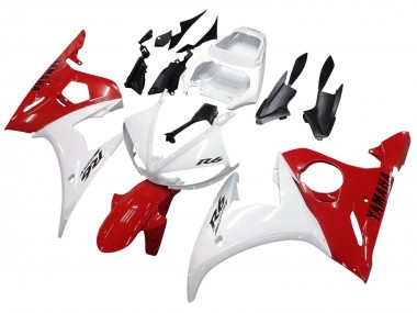 Carene Moto Yamaha YZF 600 R6 2005 - Bianco Rosso