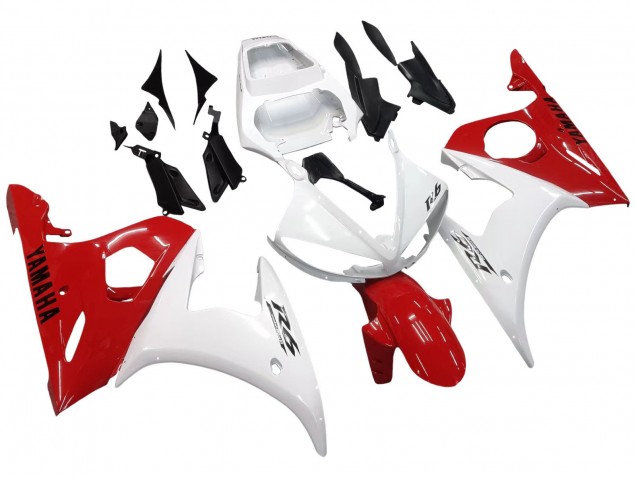 Carene Moto Yamaha YZF 600 R6 2005 - Bianco Rosso
