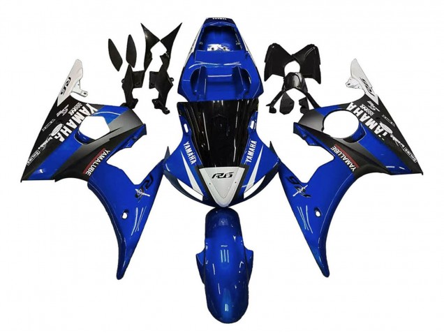 Carene Moto Yamaha YZF 600 R6 2005 - Blu Bianco Nero Yamalube