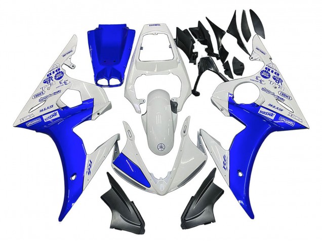Carene Moto Yamaha YZF 600 R6 2005 - Bianco Blu Yamalube