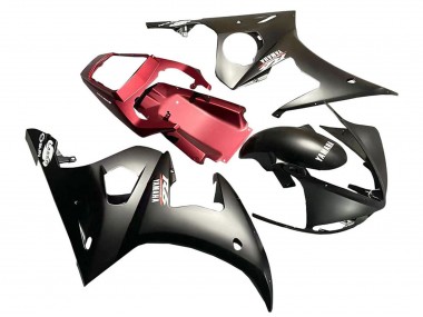 Carena Moto Yamaha YZF 600 R6 2005 - Nero Opaco Rosso