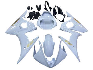 Carene Moto Yamaha YZF 600 R6 2005 - Bianco Oro