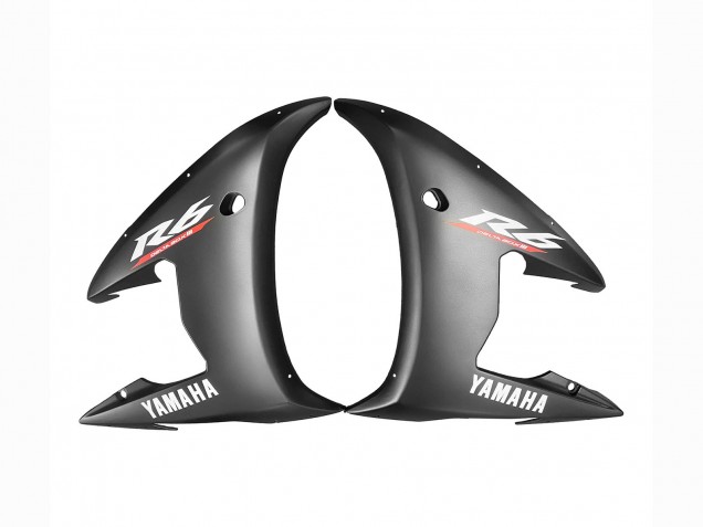 Carene Moto Yamaha YZF 600 R6 2005 - Nero Opaco Nero Lucido Grigio Rosso