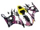 Carene Moto Yamaha YZF 600 R6 2005 - Nero Rosa Giallo Repsol 46