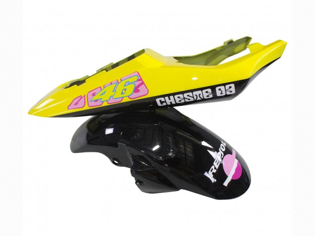 Carene Moto Yamaha YZF 600 R6 2005 - Nero Rosa Giallo Repsol 46