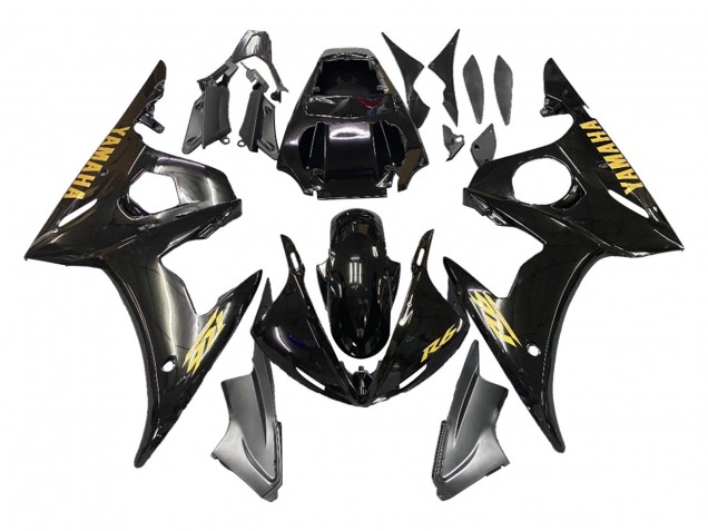 Carene Moto Yamaha YZF 600 R6 2005 - Nero Oro