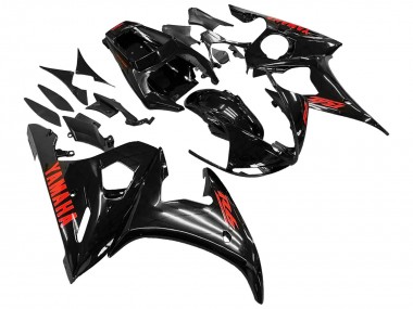 Carene Moto Yamaha YZF 600 R6 2005 - Nero Rosso