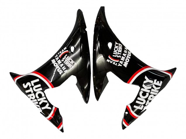 Carene Moto Yamaha YZF 600 R6 2005 - Nero Lucido Bianco Lucky Strike Motul