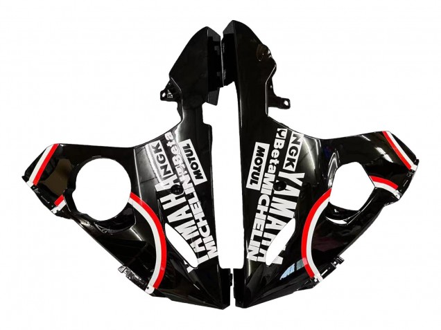 Carene Moto Yamaha YZF 600 R6 2005 - Nero Lucido Bianco Lucky Strike Motul