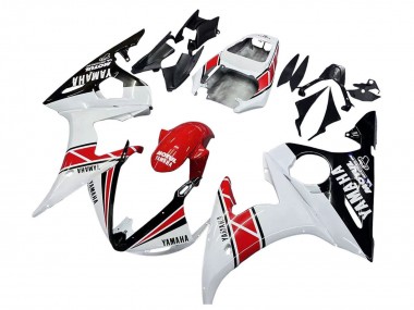 Carene Moto Yamaha YZF 600 R6 2005 - Bianco Nero Rosso Motul