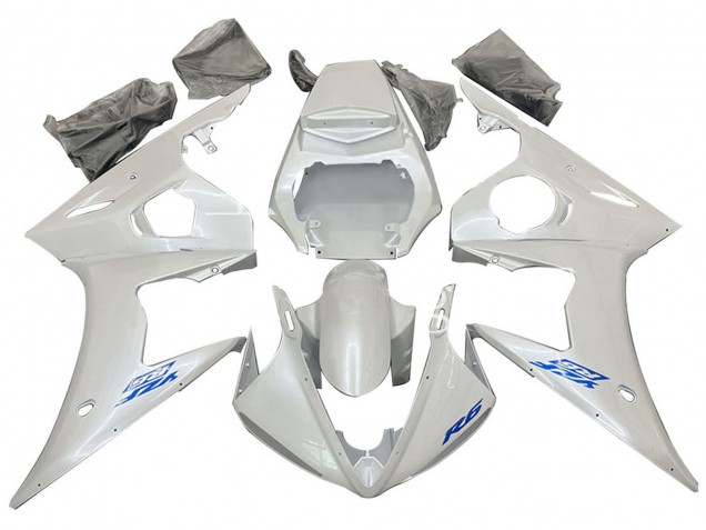 Carene Moto Yamaha YZF 600 R6 2005 - Bianco Blu