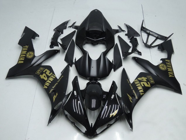 Carene Moto Yamaha YZF R1 2004-2006 - Nero Opaco Oro