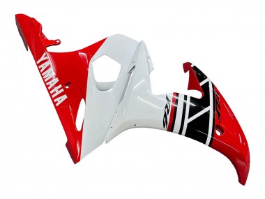 Carene Moto Yamaha YZF 600 R6 2005 - Bianco Rosso Nero Lucido