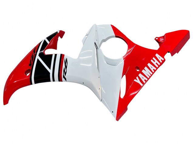 Carene Moto Yamaha YZF 600 R6 2005 - Bianco Rosso Nero Lucido