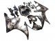 Carene Moto Yamaha YZF 600 R6 2005 - Nero Opaco Grigio Geometrico