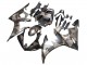 Carene Moto Yamaha YZF 600 R6 2005 - Nero Opaco Grigio Geometrico