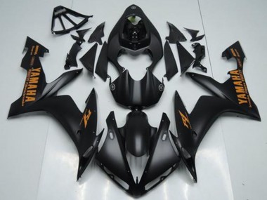 Carene Moto Yamaha YZF R1 2004-2006 - Nero Opaco Arancia