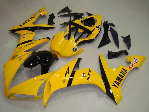 Carena Moto Yamaha YZF R1 2004-2006 - Giallo Nero Lucido