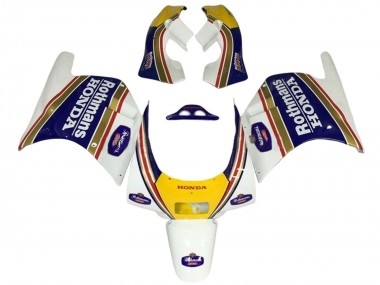 Carene Moto Honda NSR250R 1988-1989 - Bianco Giallo Blu Rothmans