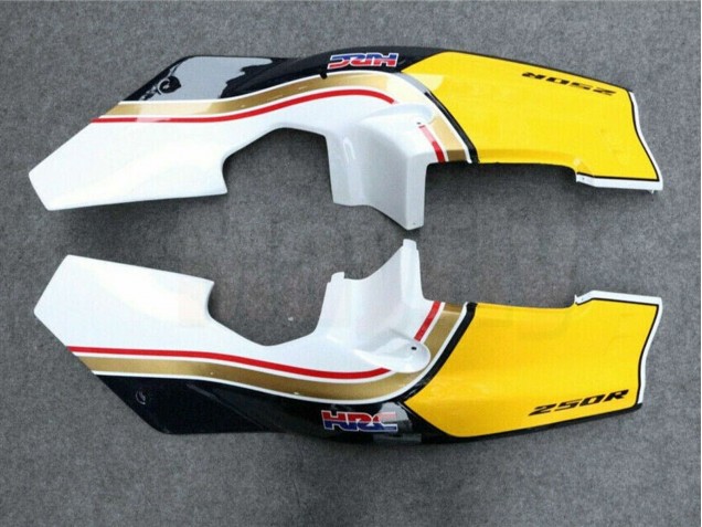 Carene Moto Honda NSR250R 1988-1989 - Bianco Giallo Oro Nero Lucido