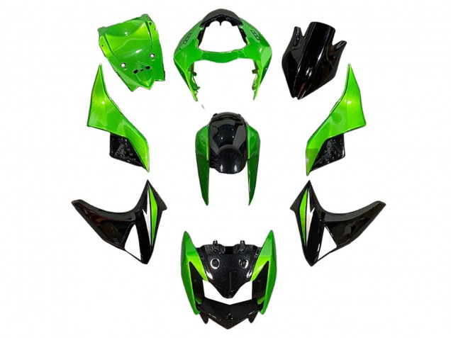 Carene Moto Kawasaki Z1000 2003-2006 - Verde Nero Lucido