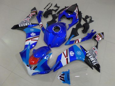 Carene Moto Yamaha YZF R1 2007-2008 - Blu Bianco Rosso Nero