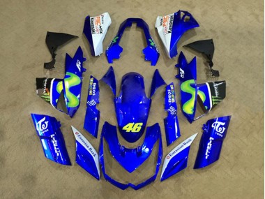 Carene Moto Kawasaki Z1000 2010-2013 - Bianco Blu Giallo Mostro