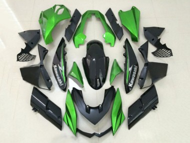 Carene Moto Kawasaki Z1000 2010-2013 - Verde Nero Lucido