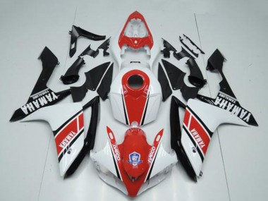 Carene Moto Yamaha YZF R1 2007-2008 - Bianco Rosso Nero Lucido