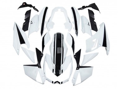 Carene Moto Kawasaki Z1000 2010-2013 - Bianco Nero