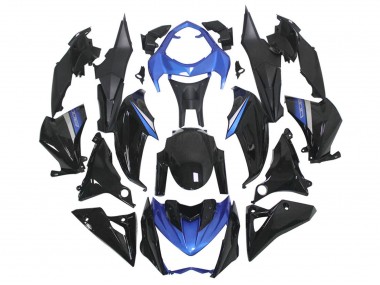 Carene Moto Kawasaki Z1000 2014-2019 - Blu Nero Lucido