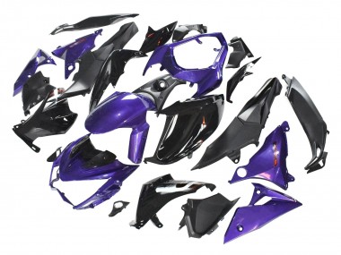 Carene Moto Kawasaki Z1000 2014-2019 - Viola Nero Lucido Nero Opaco