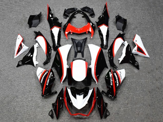 Carene Moto Kawasaki Z1000 2014-2019 - Nero Lucido Bianco Rosso