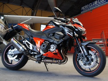 Carene Moto Kawasaki Z1000 2014-2019 - Rosso Bianco Arancia Nero