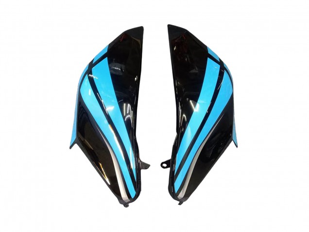 Carene Moto Kawasaki Z800 2013-2018 - Azzurro Chiaro Nero Lucido