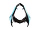 Carene Moto Kawasaki Z800 2013-2018 - Azzurro Chiaro Nero Lucido