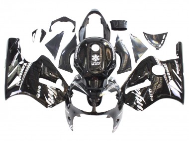 Carene Moto Kawasaki ZX12R 2000-2001 - Nero Lucido Bianco Elf Nevicare