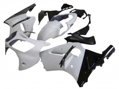Carene Moto Kawasaki ZX12R 2000-2001 - Bianco Nero Lucido